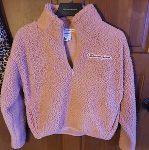 Champion Pink Sherpa 1/4th Zip Pullover